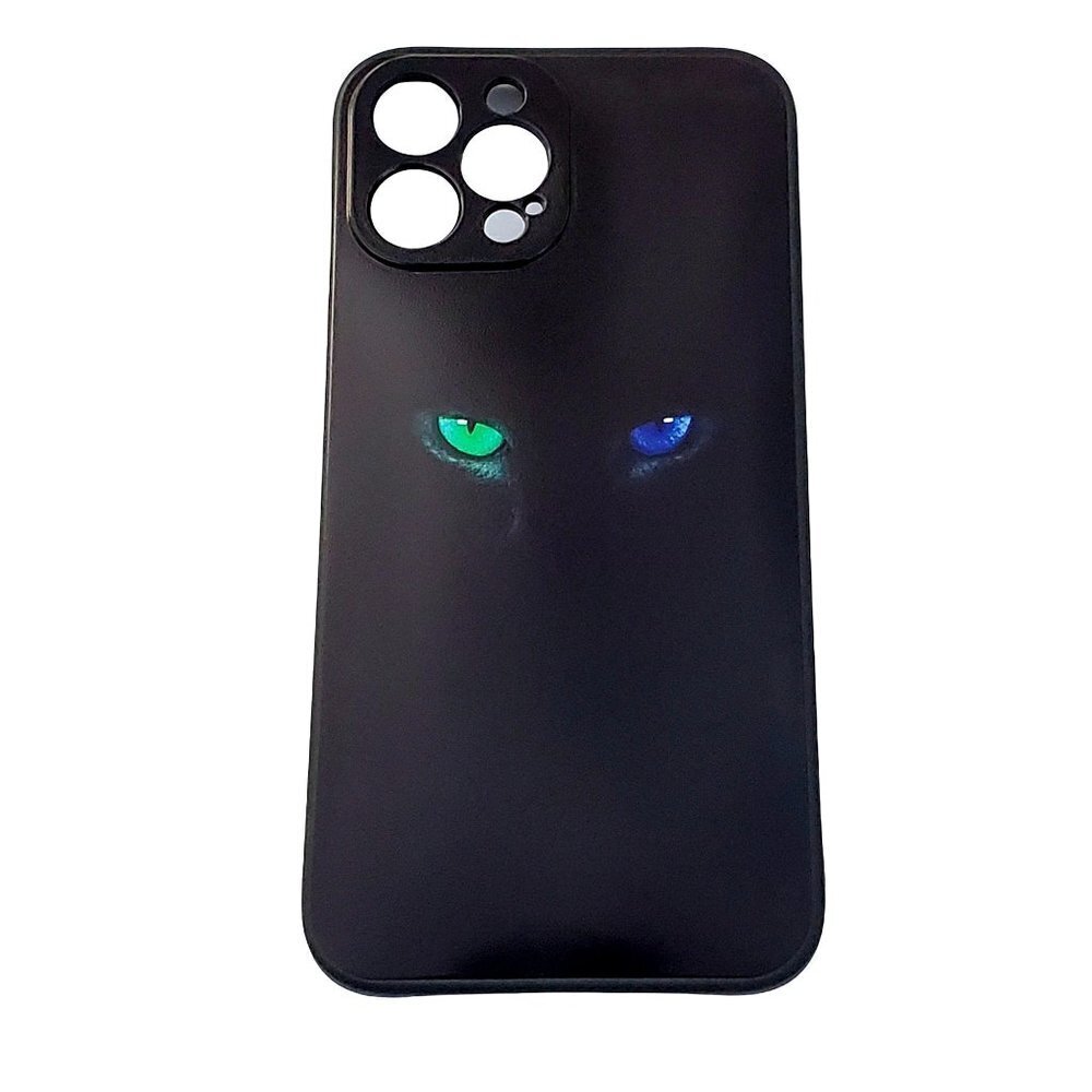Black Cat Black Backround iPhone 12 Pro Max Phone Case Apple